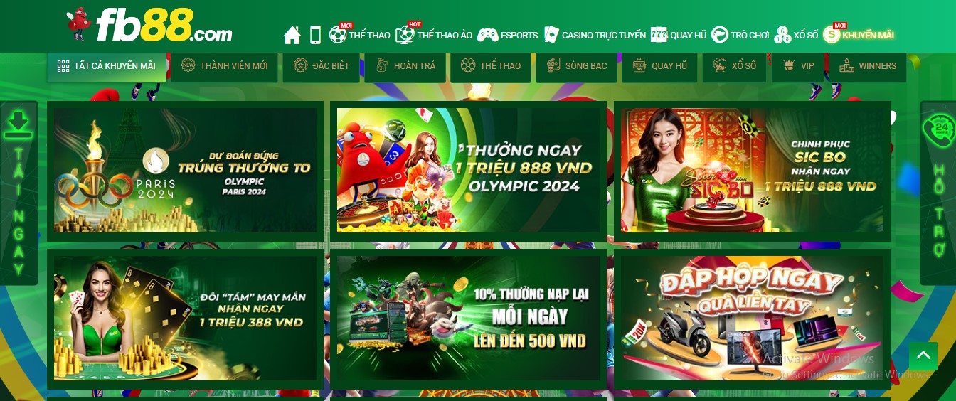 Khuyến mại nhận 50k tại game Fb88 cho anh em nhà cái